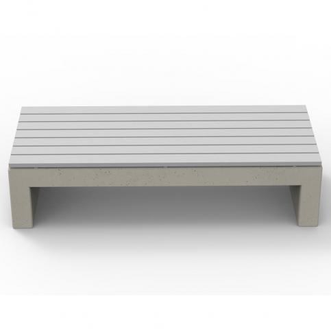 Ławka TARA 2 deco  kompozyt, wykonana w technologii betonu architektonicznego. Wyposażona w wygodne siedzisko wykonane z kompozytu. 