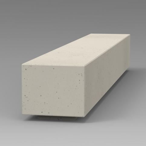 Siedzisko RELAX deco 320 wykonane w technologii betonu architektonicznego