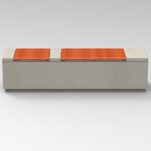 Ławka RELAX 2.1 deco z betonu architektonicznego