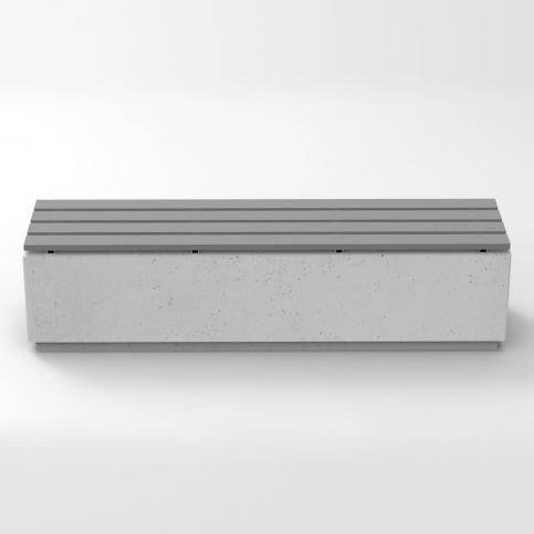 RELAX 3 deco 200 kompozyt bez oparcia to wygodna betonowa ławka wykonana w technologii betonu architektonicznego, z wygodnym siedziskiem wykonanym z kompozytu dostępnym w trzech wersjach kolorystycznych.