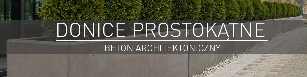 STYL-BET Donice prostokątne z betonu architektonicznego