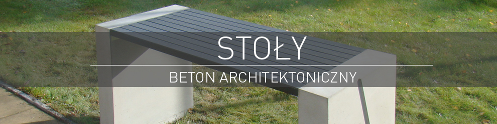 STYL-BET stoły parkwe z betonu architektonicznego