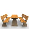 Zestaw piknikowy POLA 1 składa się z dwóch ławek POLA z oparciem oraz stołu parkowo piknikowego. Zestaw dostępny w wielu wariantach kolorystycznych. 