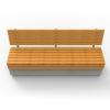 Ławka z serii RELAX deco wyposażona w wygodne siedzisko oraz oparcie wykonane z drewna.
