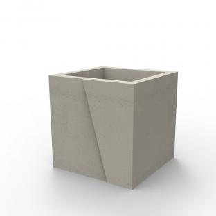 Donica z serii WISA S deco  wersja kwadratowa. Donica wykonana w technologii betonu architektonicznego. 